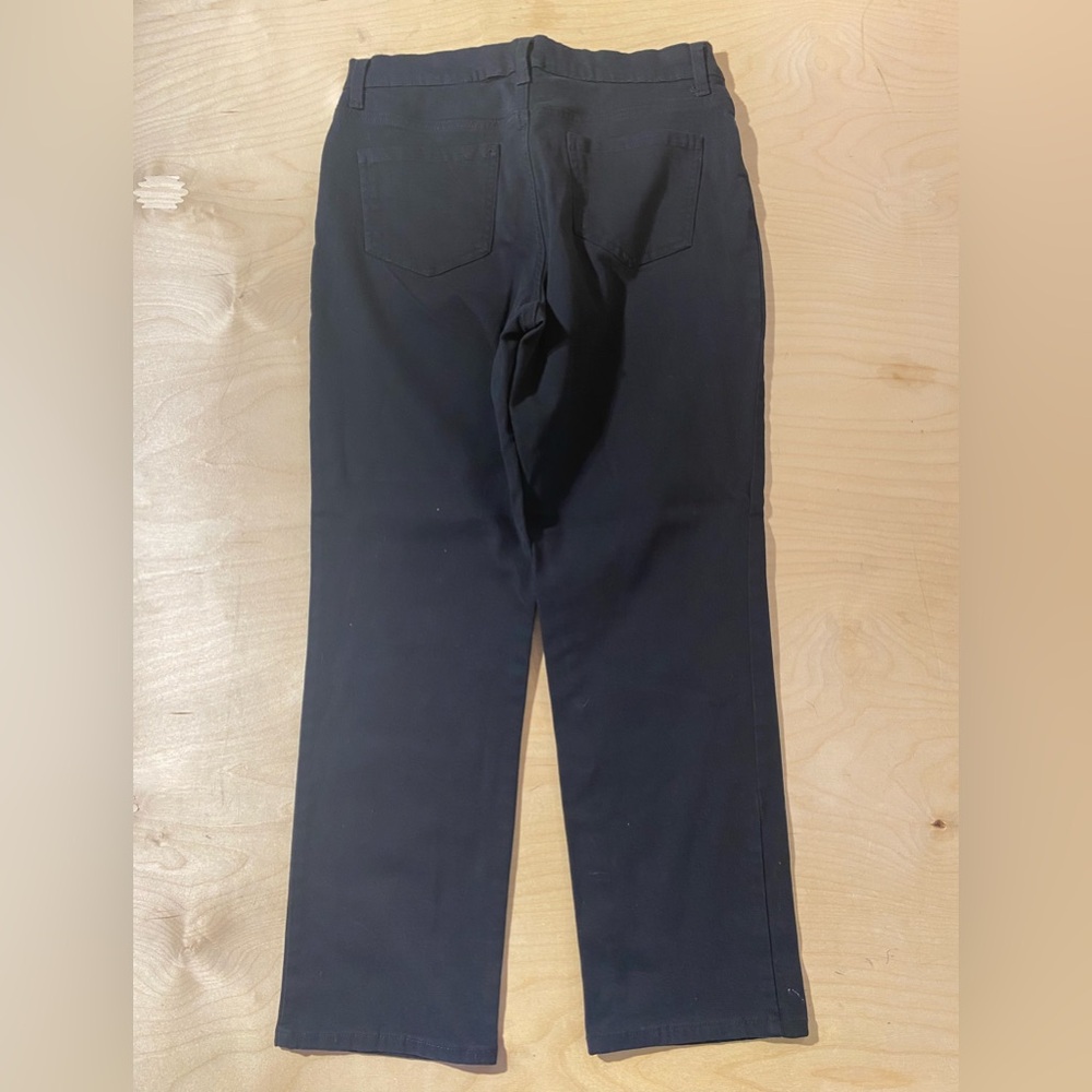 Gloria Vanderbilt Black Straight-Leg Women's Jeans 12 (QQ) - Picture 6 of 7